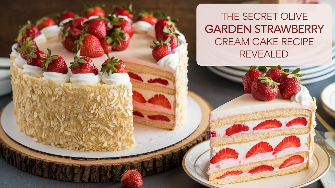 The Secret Olive Garden Strawberry Cream Cake Recipe Revealed